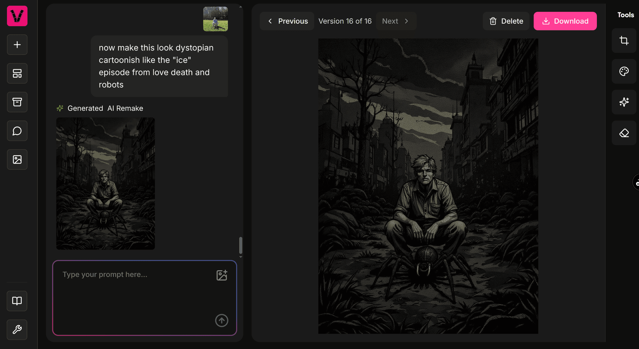 Project persistence and version history
